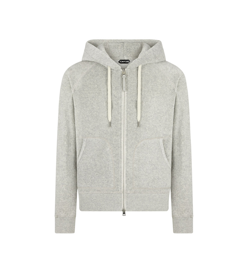 TOWELLING ZIP HOODIE 1