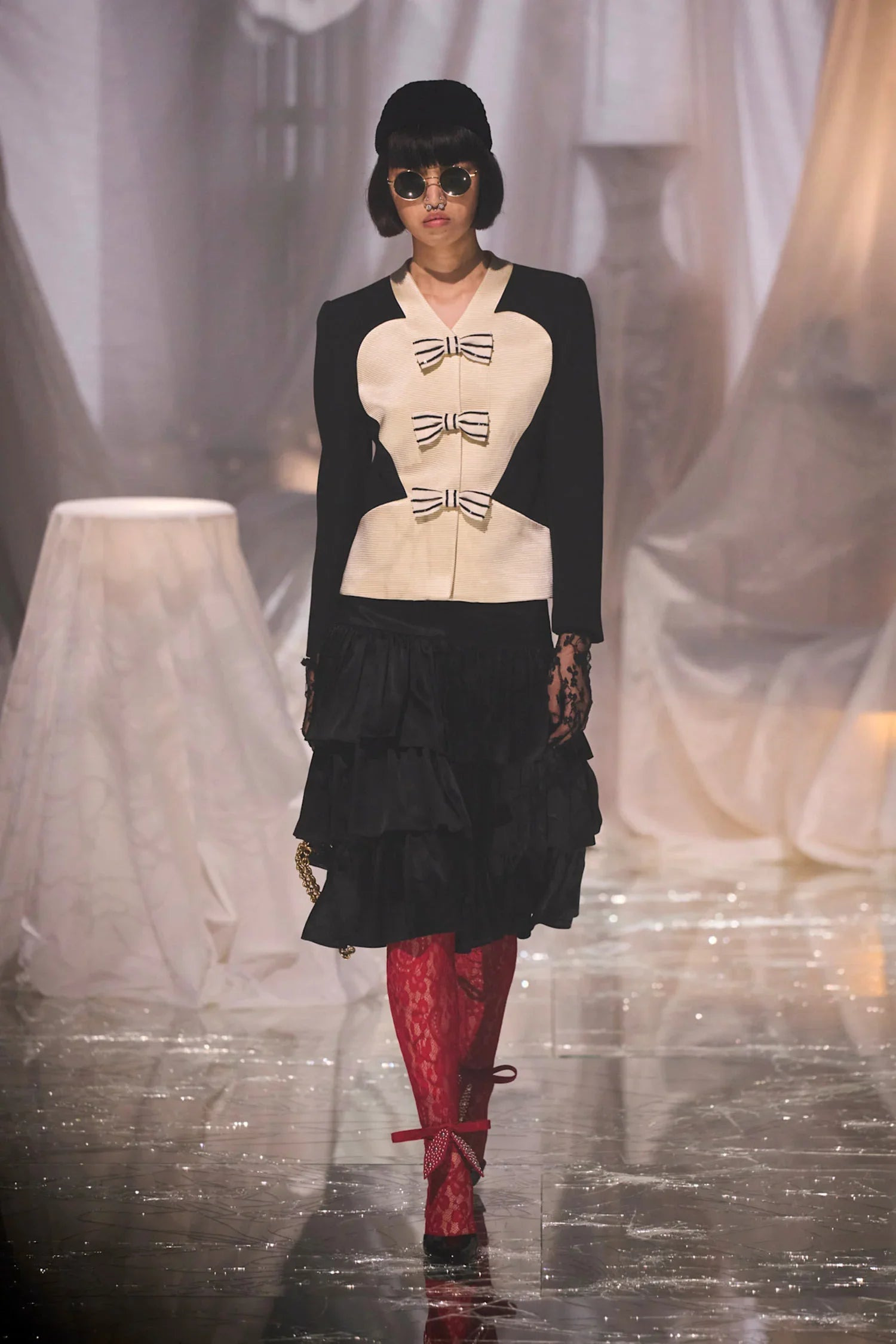 Crepe-Couture-Jacket-With-Bows - 4