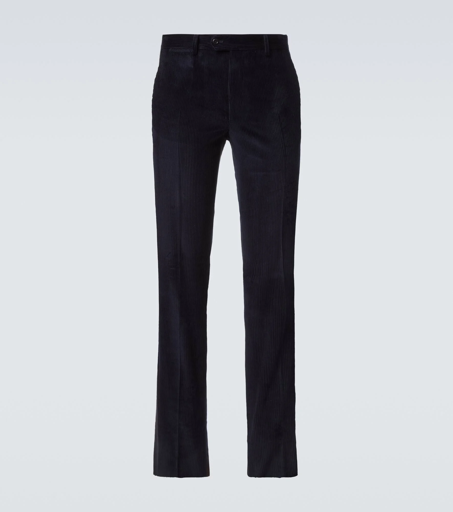 Cotton corduroy straight pants - 1