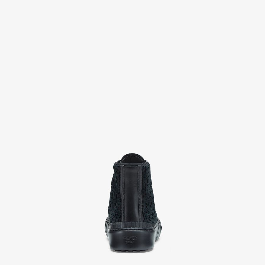 Black fabric high-tops - 3