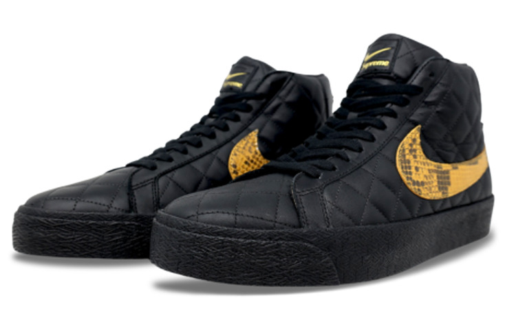 Nike x Supreme Zoom SB Blazer Mid QS 'Black Snakeskin' DV5078-001 - 4