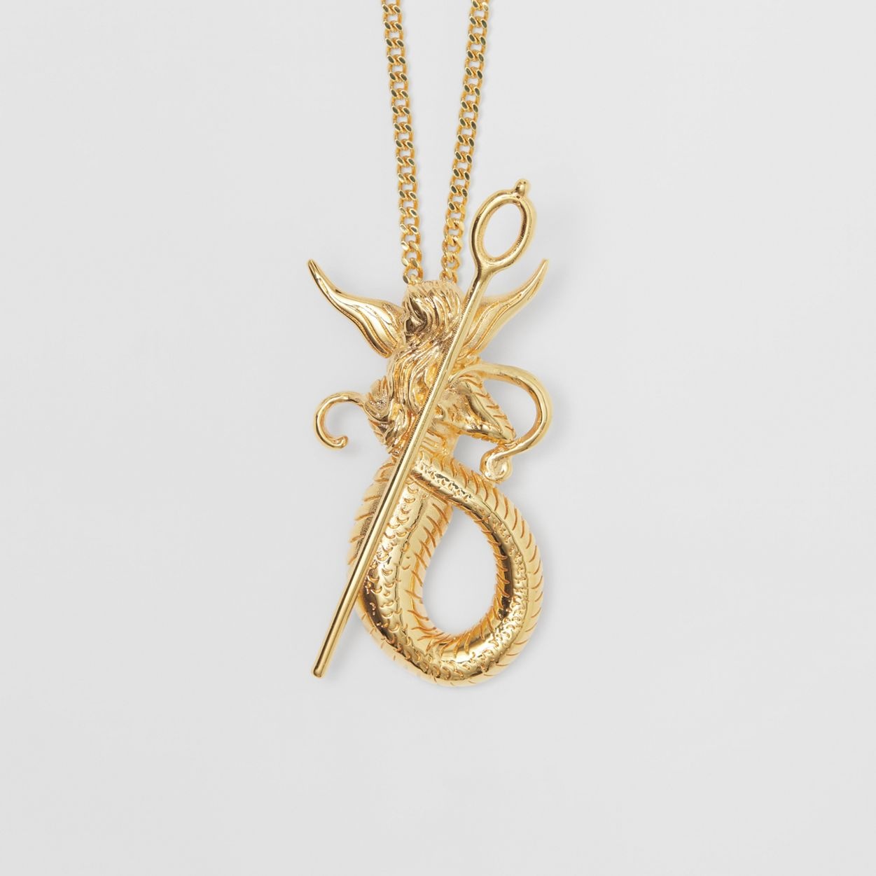 Gold-plated Mythical Alphabet Motif Necklace - 2