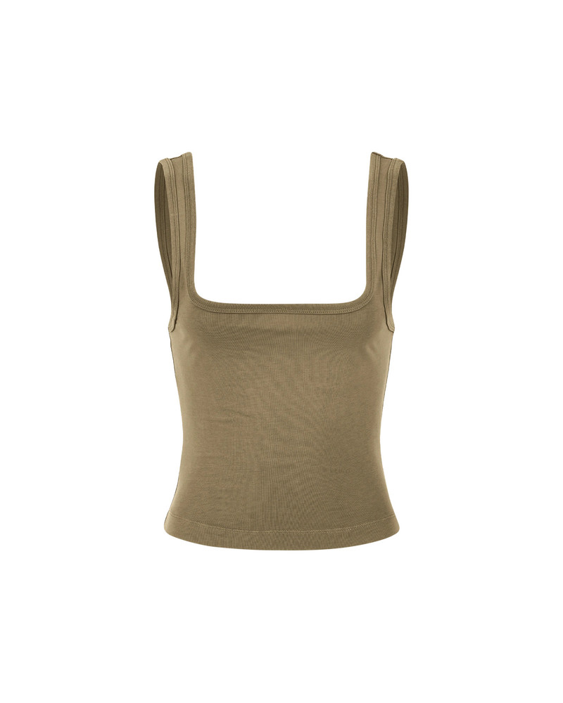 entire studios SQUARE NECK TANK CORK outlook