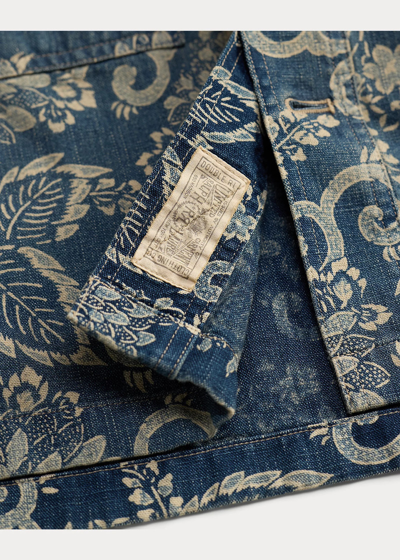 Indigo Print Woven Overshirt 5