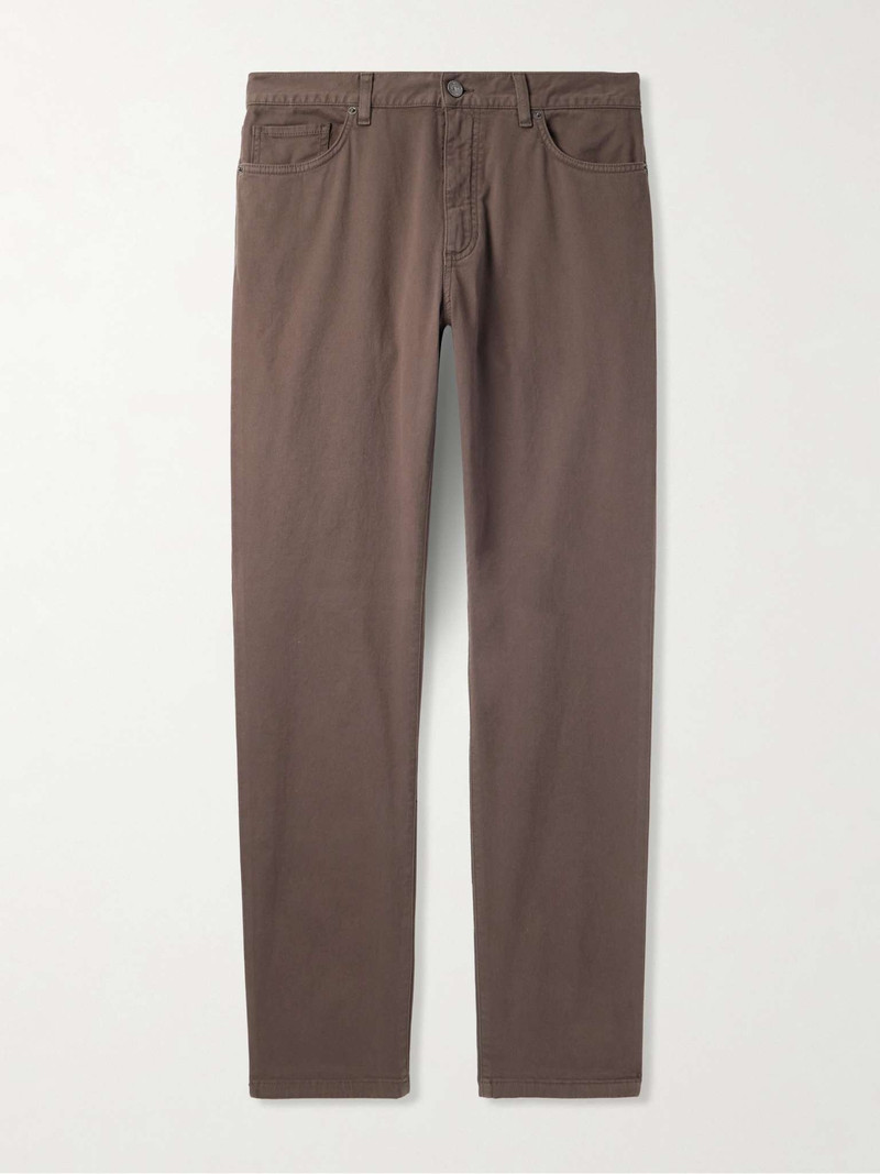 City Slim-Fit Garment-Dyed Jeans - 1
