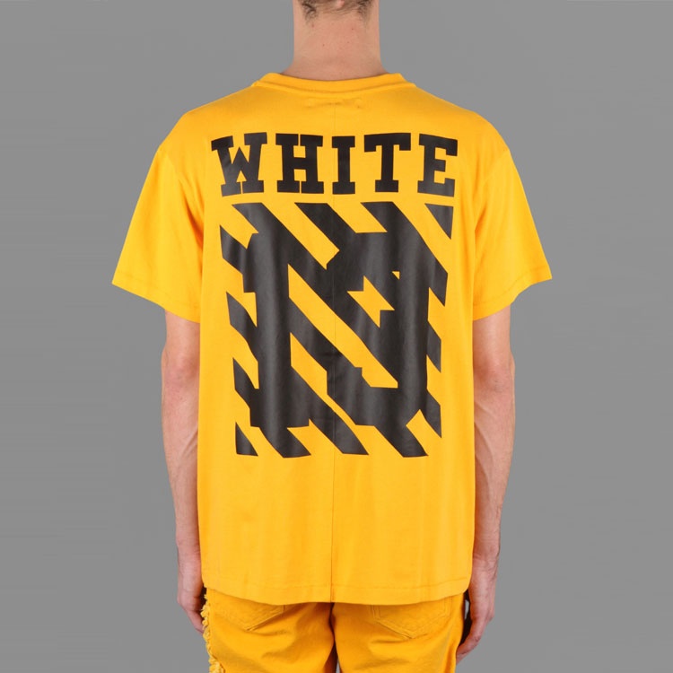 Off-White Unisex SS21 Co Virgil Ablo Ow Tee Yellow AU1001-03-04 - 4