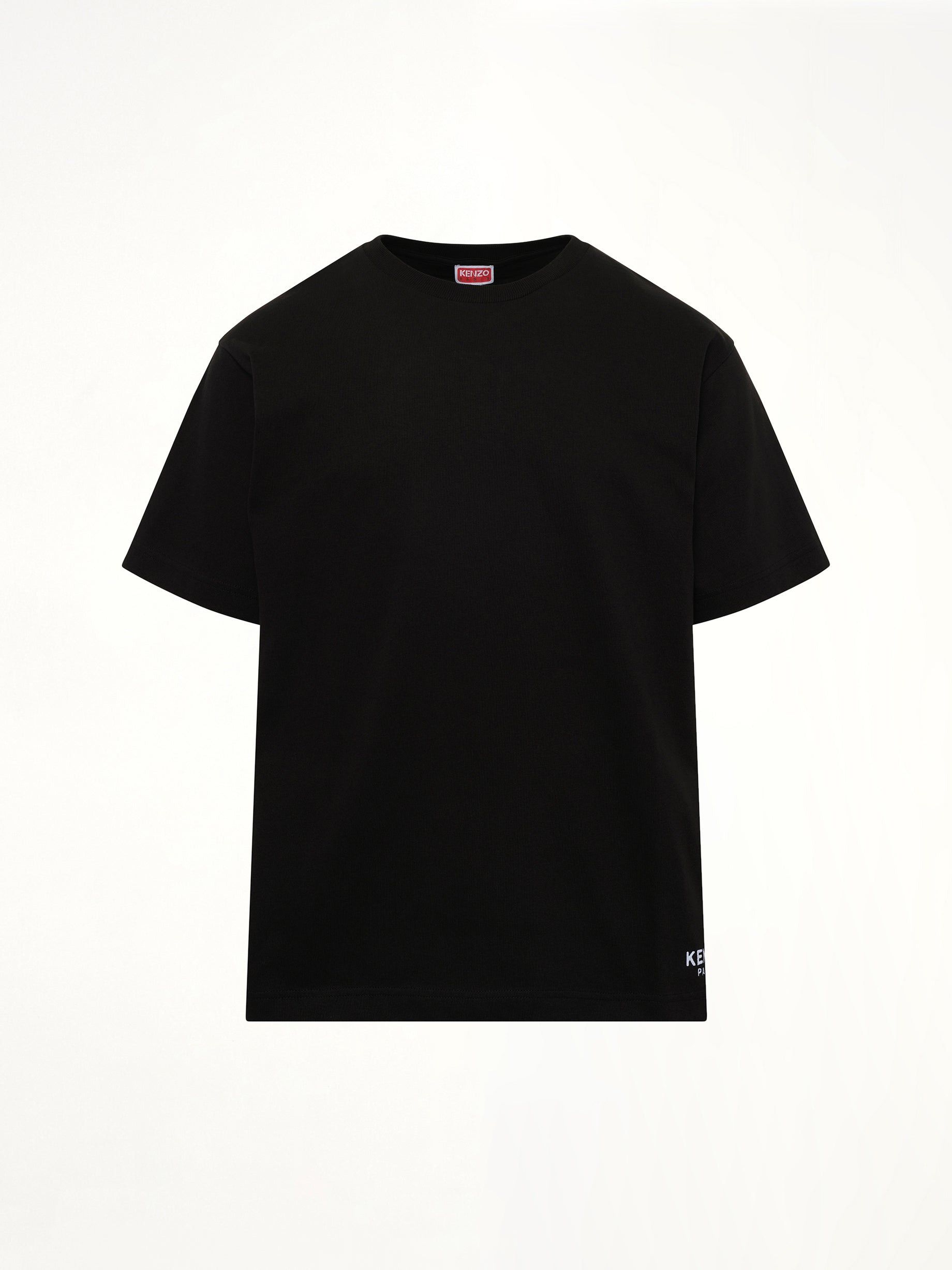 Gots Boke Flower Embroidered Oversize T-Shirt in Black - 2