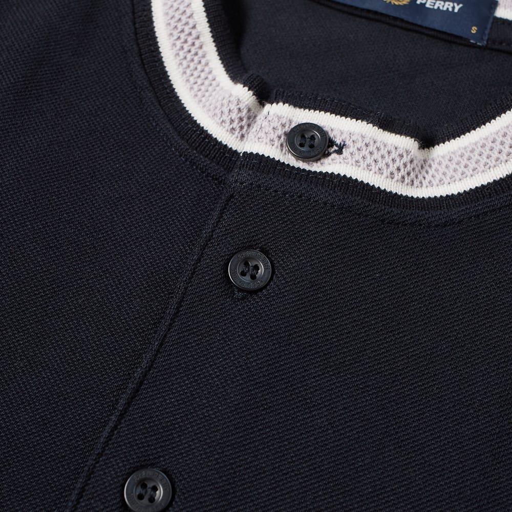 Fred Perry Textured Tipped Henley Polo - 3