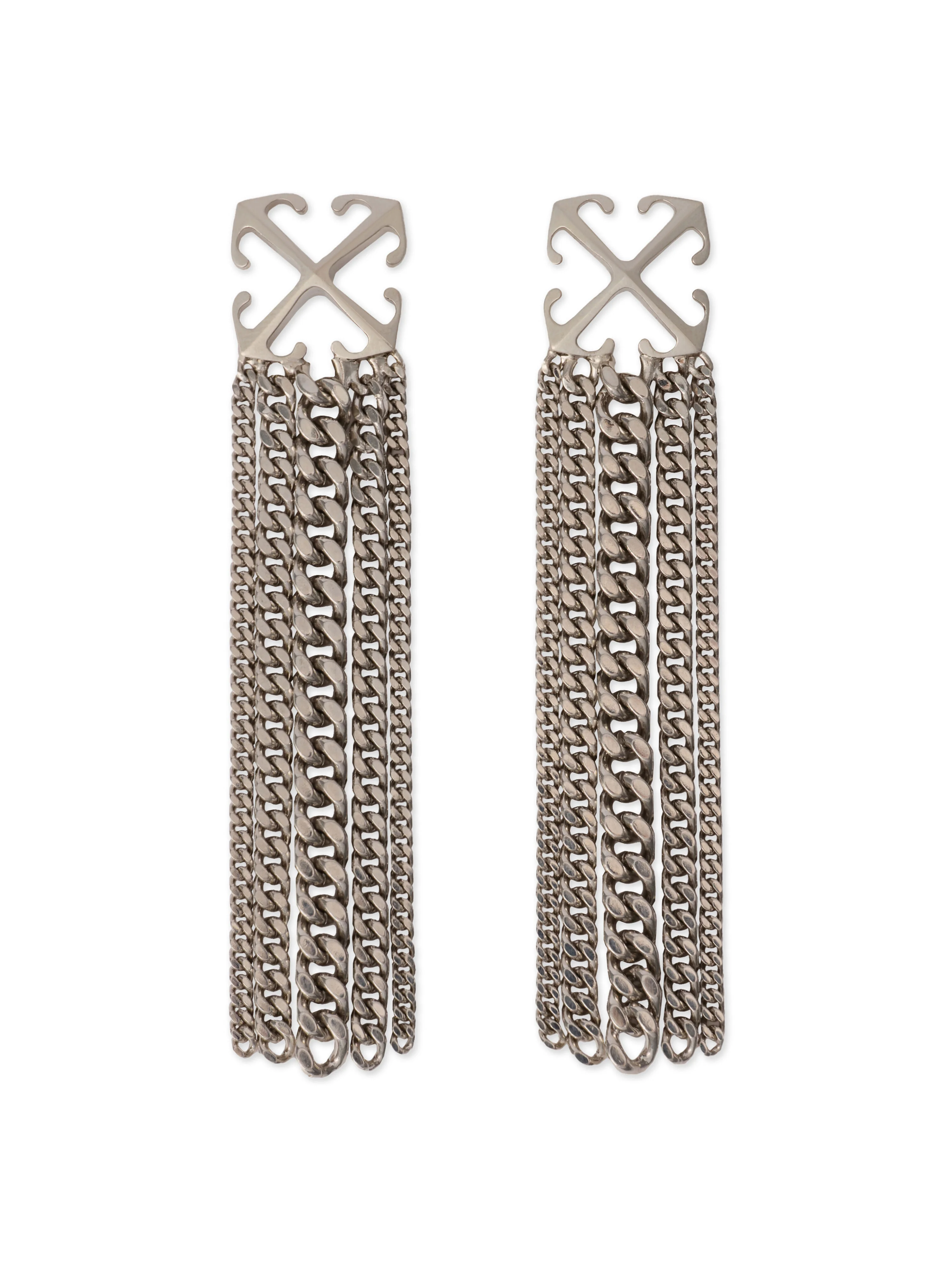 Arrow Chain Pendant Earrings - 1