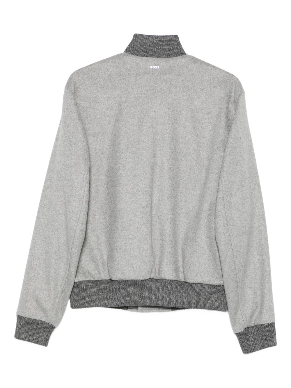 button-fastening pocket bomber jacket - 2