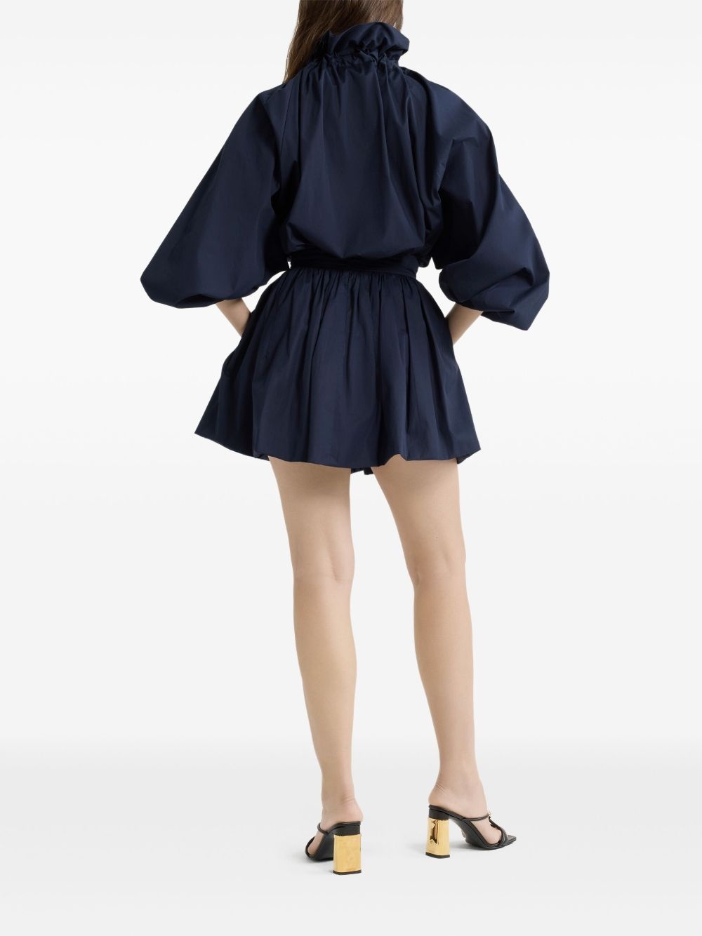Bubble poplin mini skirt - 3