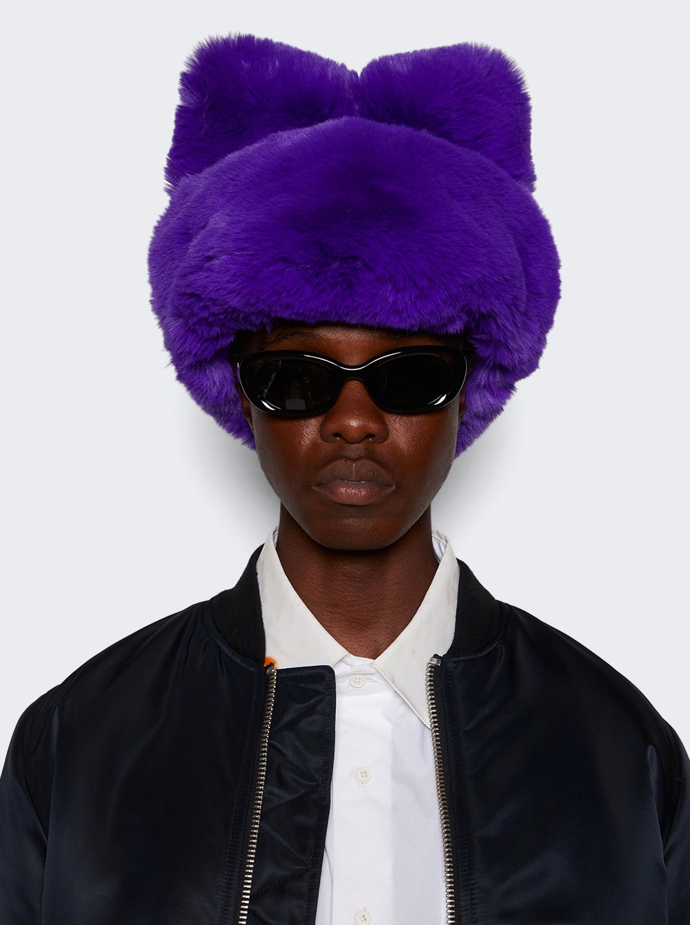 【関税込み】Acne Studios パープル Fluffy リボン ハット Acne Studios Faux Fur Hat Purple | thewebster | REVERSIBLE