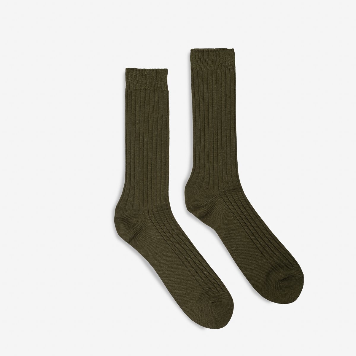 UTCS-KHA UTILITEES Mixed Cotton Crew Socks - Khaki - 1