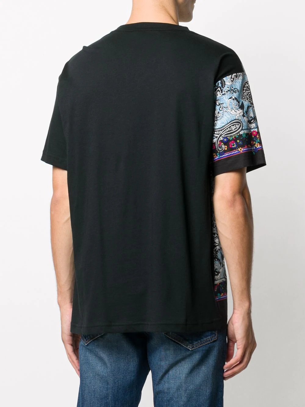 paisley-print crew neck T-Shirt  - 4