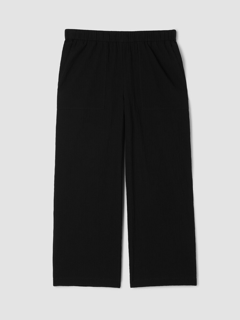 Organic Cotton Pucker Straight Pant 1