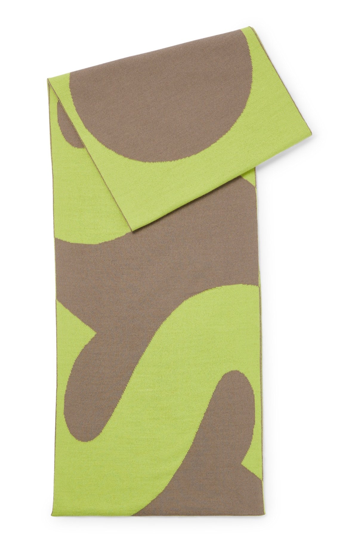 LOGO-JACQUARD SCARF BLENDED WITH WOOL - 1