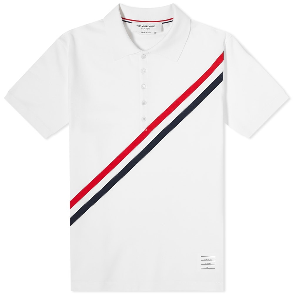 Thom Browne Diagonal Stripe Polo - 1