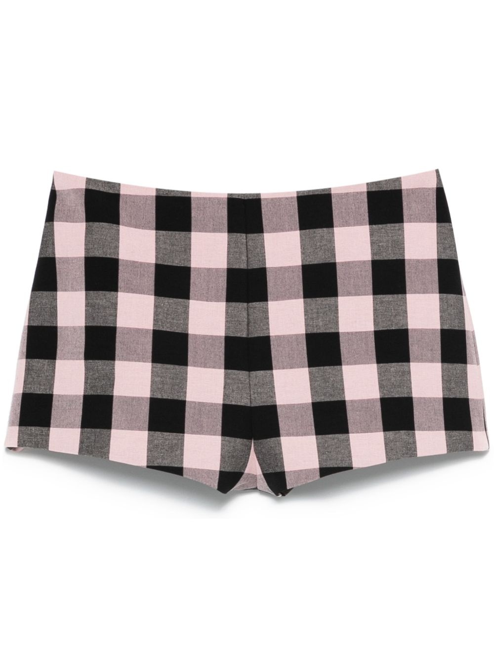 gingham-check shorts - 1