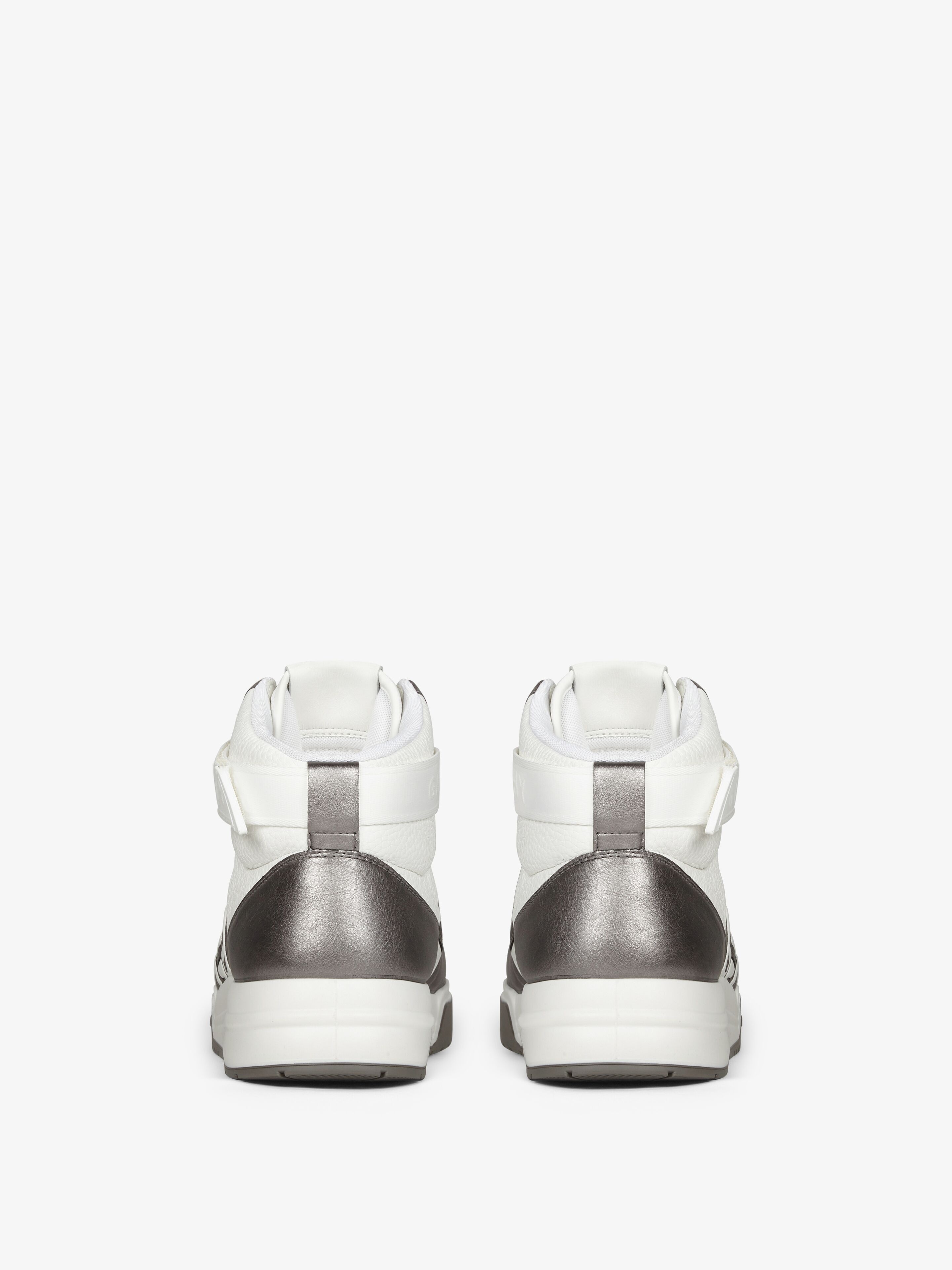 G4 HIGH TOP SNEAKERS IN LAMINATED LEATHER - 7