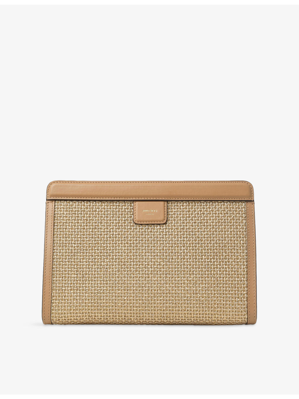 Avenue Metallic Raffia Pouch - 3