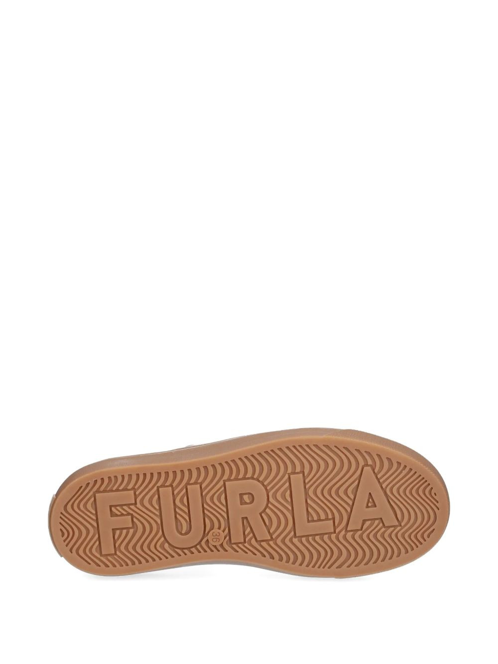 leather panelled sneakers - 5