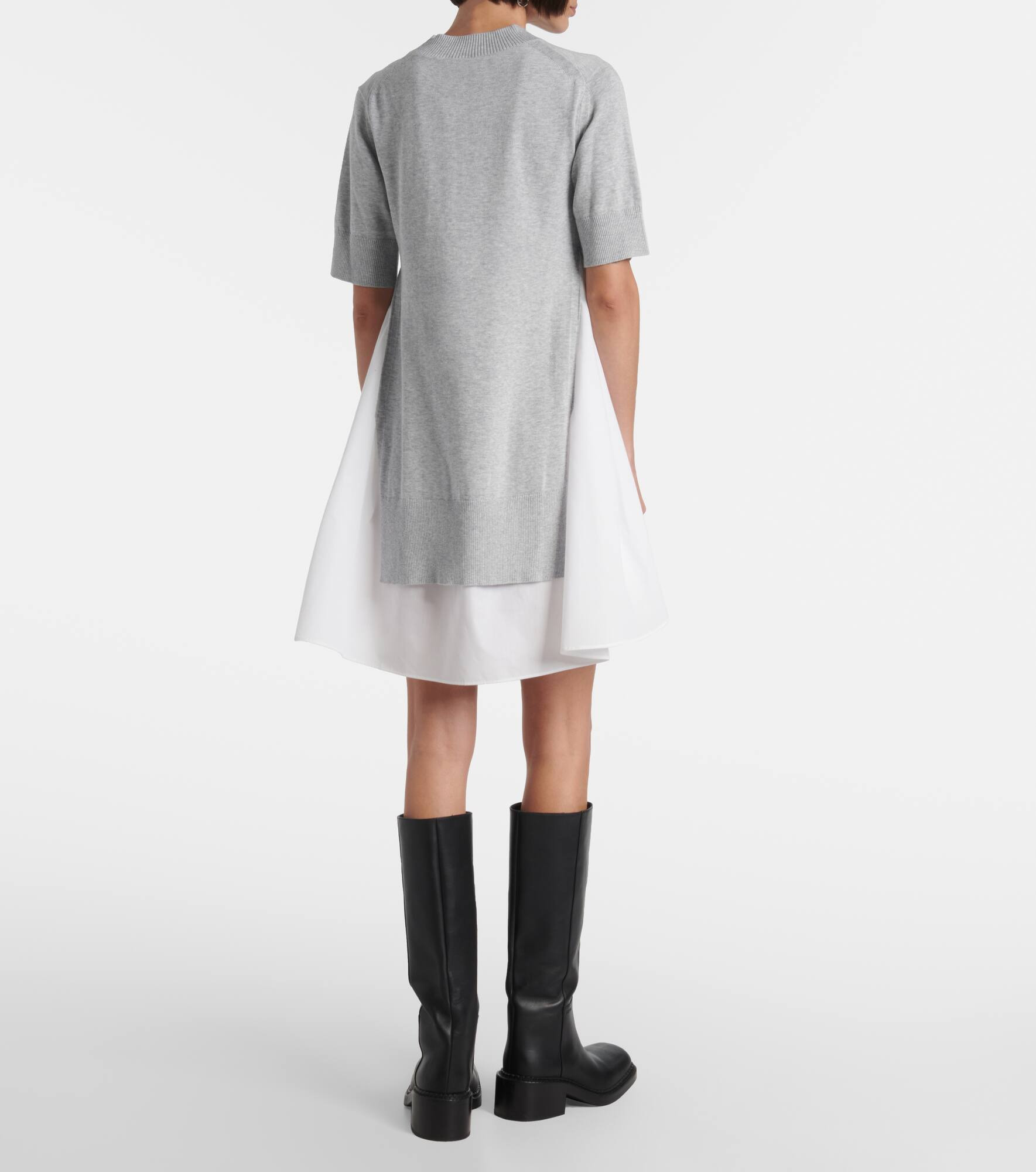 Layered cotton minidress - 3