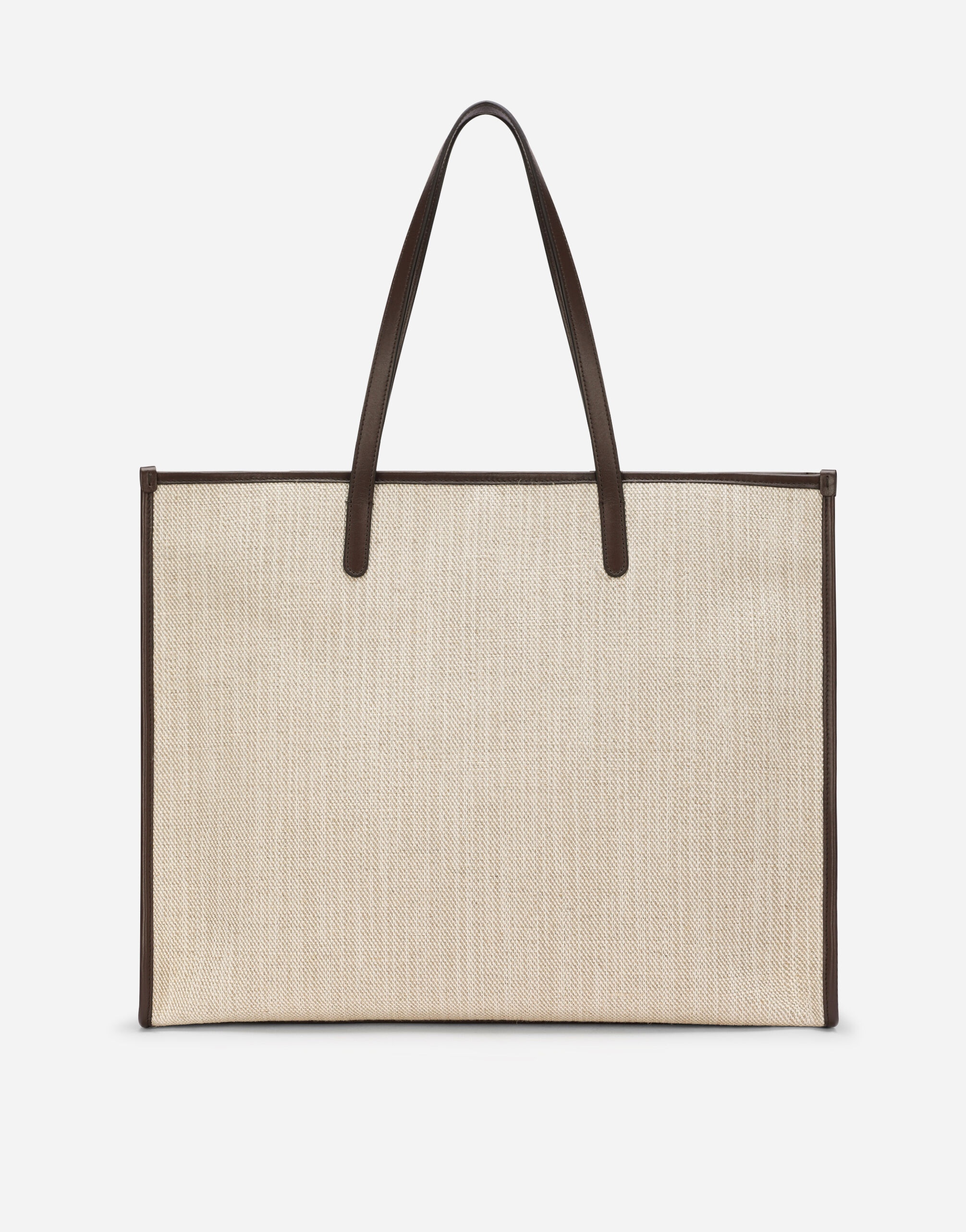 Large structured canvas shopper - 4