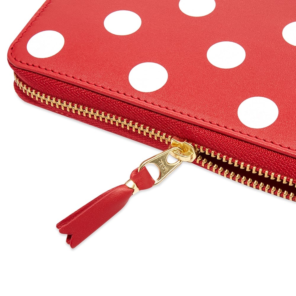 Comme des Garcons Sa0111Pd Dots Printed Leather Zip Wallet - 3