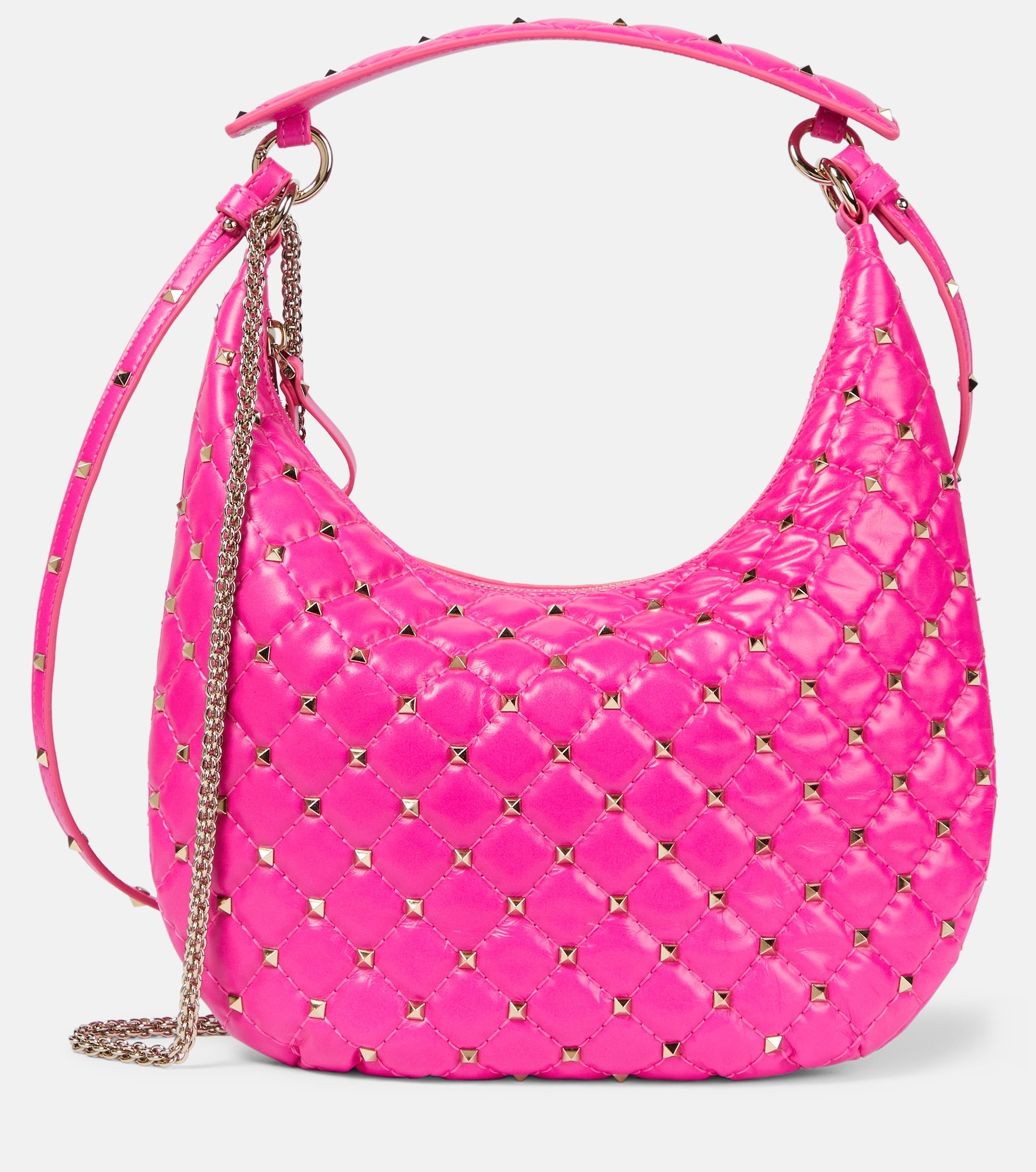 Rockstud Spike leather shoulder bag - 1