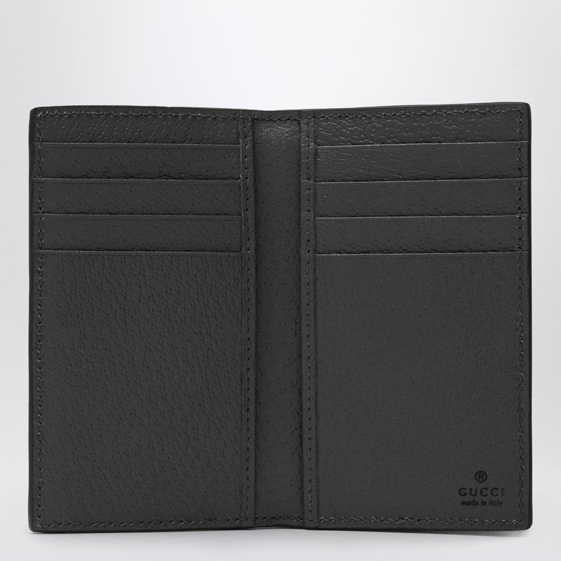 Gucci Grey/Black Card Holder In Gg Supreme Men - 2