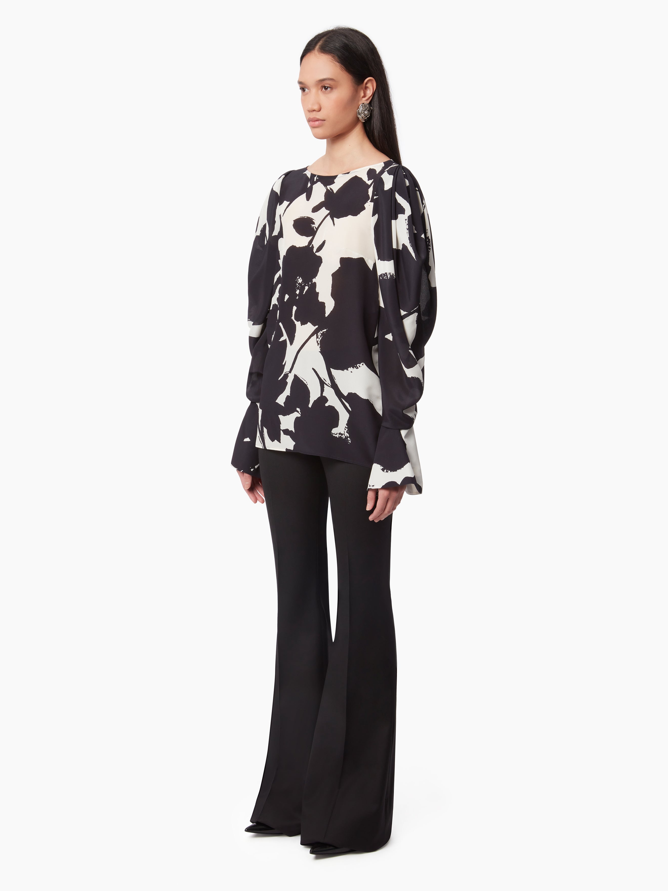 BLOUSE WITH PUFF SLEEVES - 2