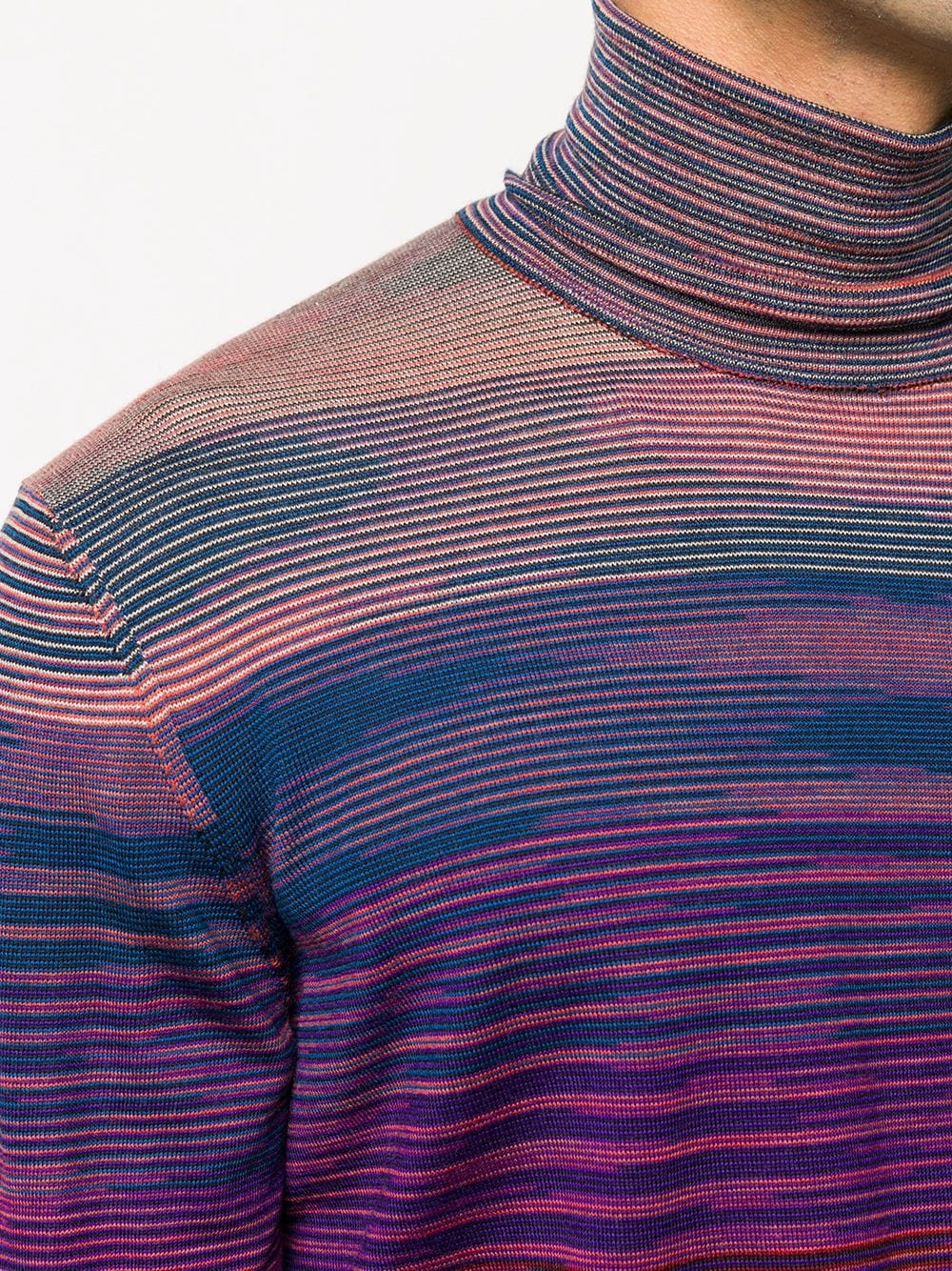 striped rib-trimmed jumper - 5