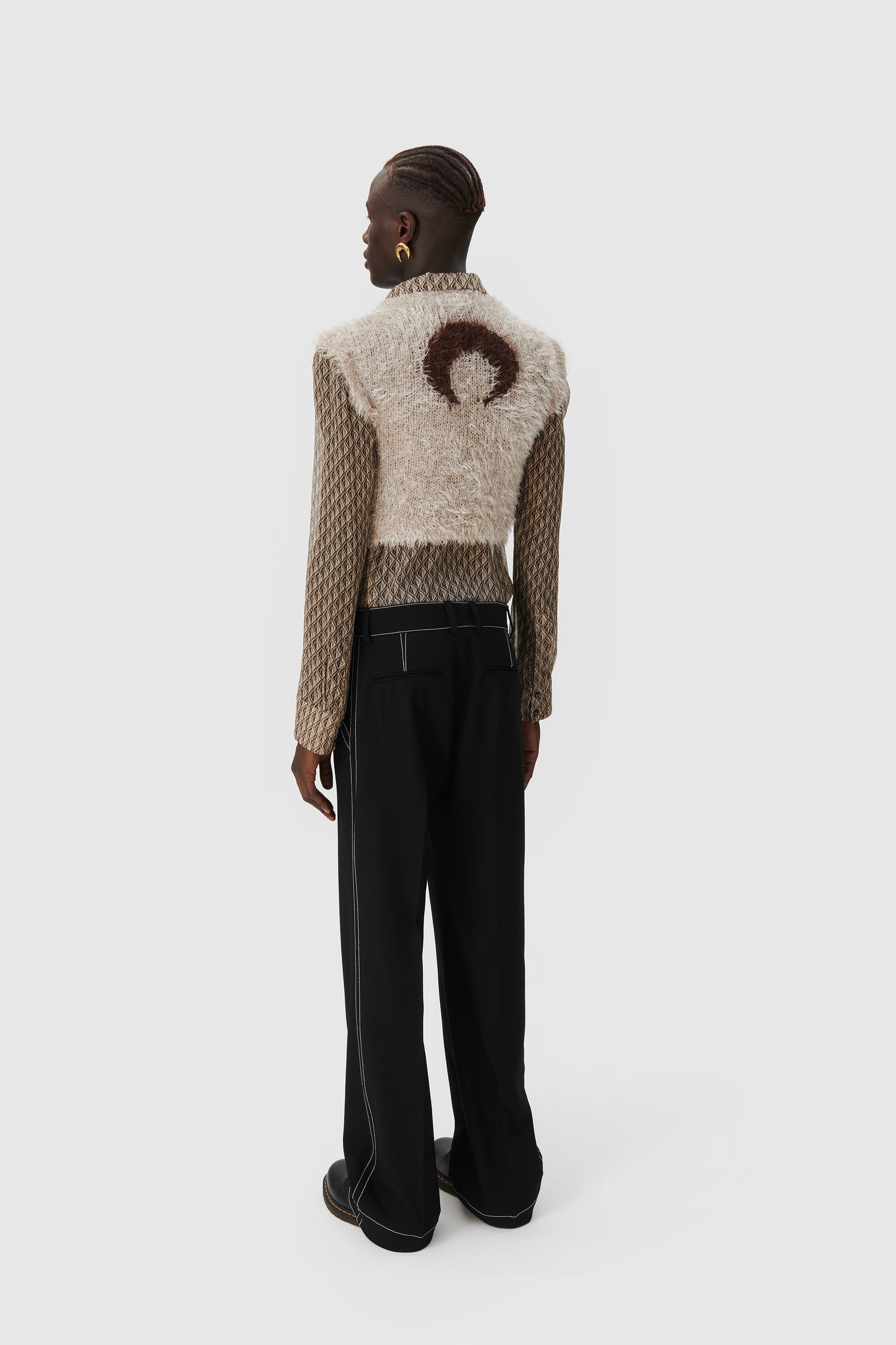 Virgin Wool Wide Leg Pants - 3