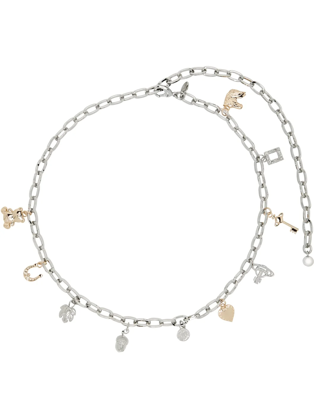 Silver Multi Charm Belt - 1