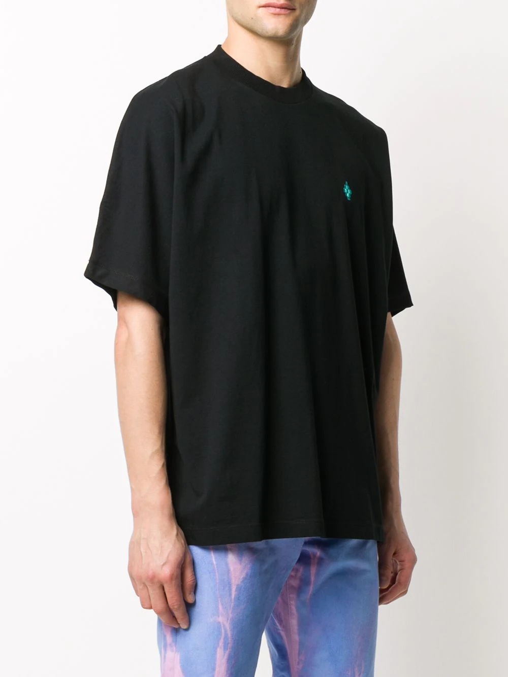 logo-embroidered oversized T-shirt - 3