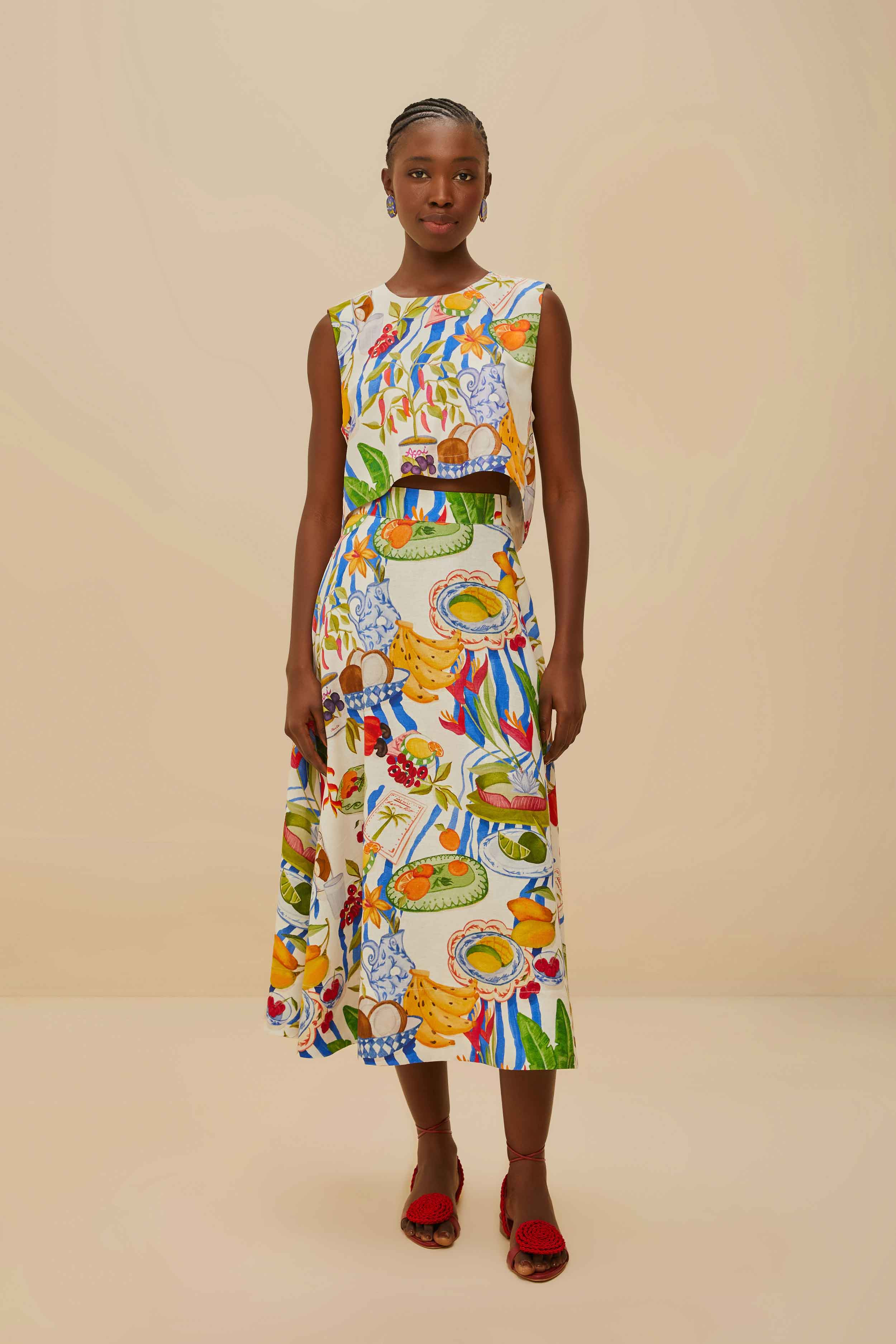 Off-White Fresh Table Lenzing™ Ecovero™ Euroflax™ Blouse - 2