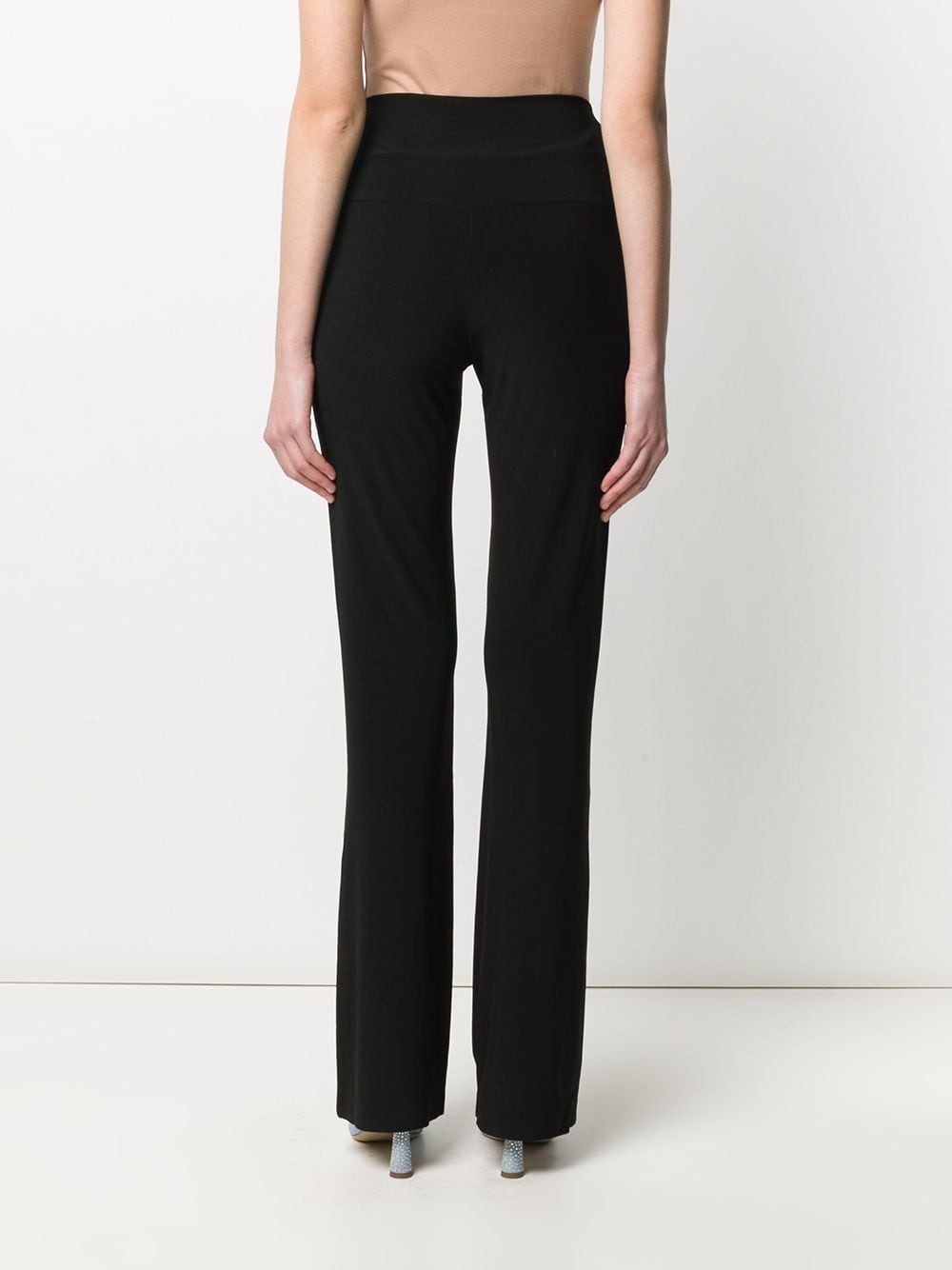 high waisted straight-leg trousers - 4