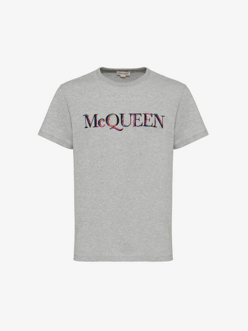 Men's Logo T-shirt in Pale Grey - 1