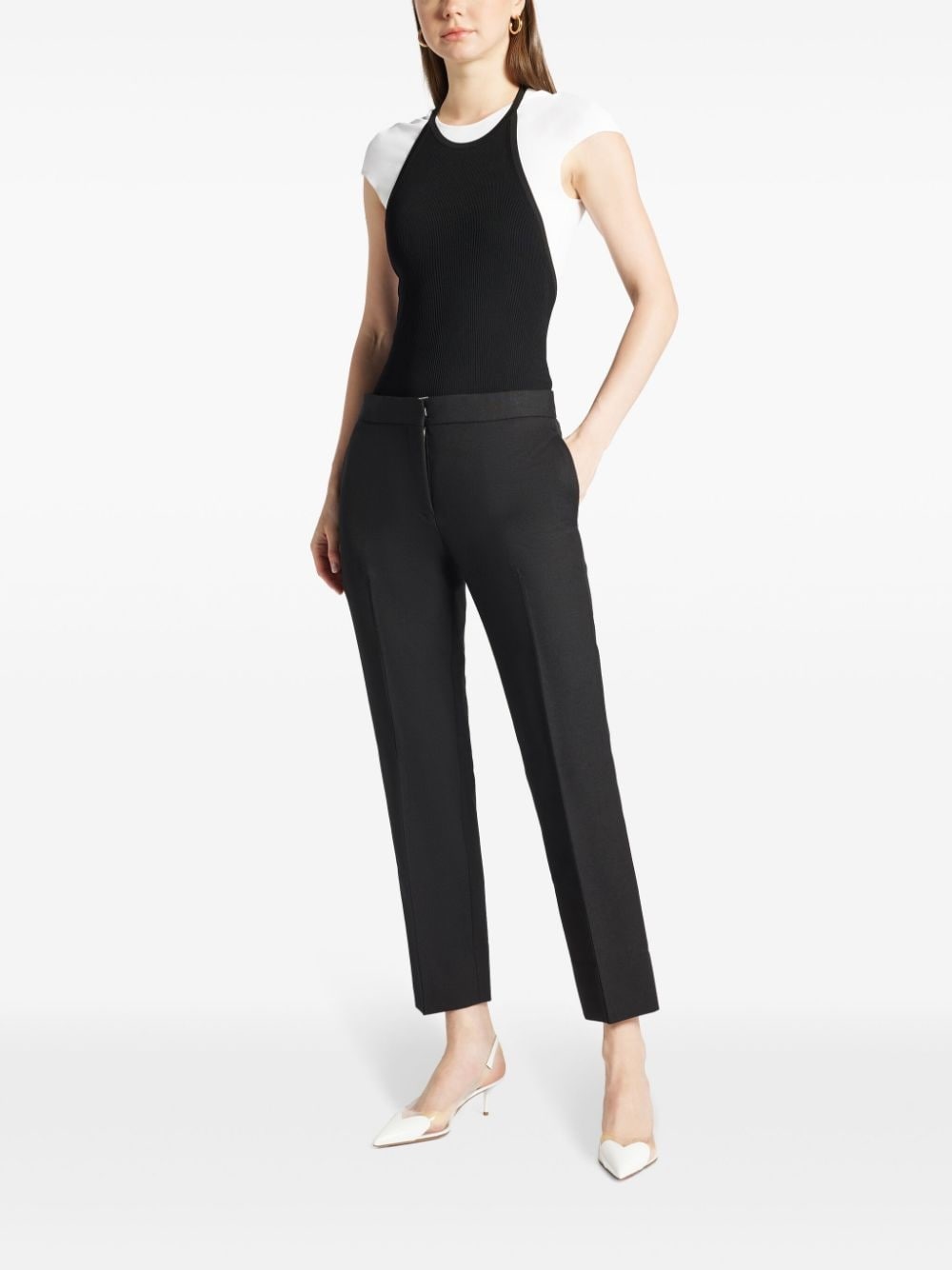 tailored cropped trousers - 2