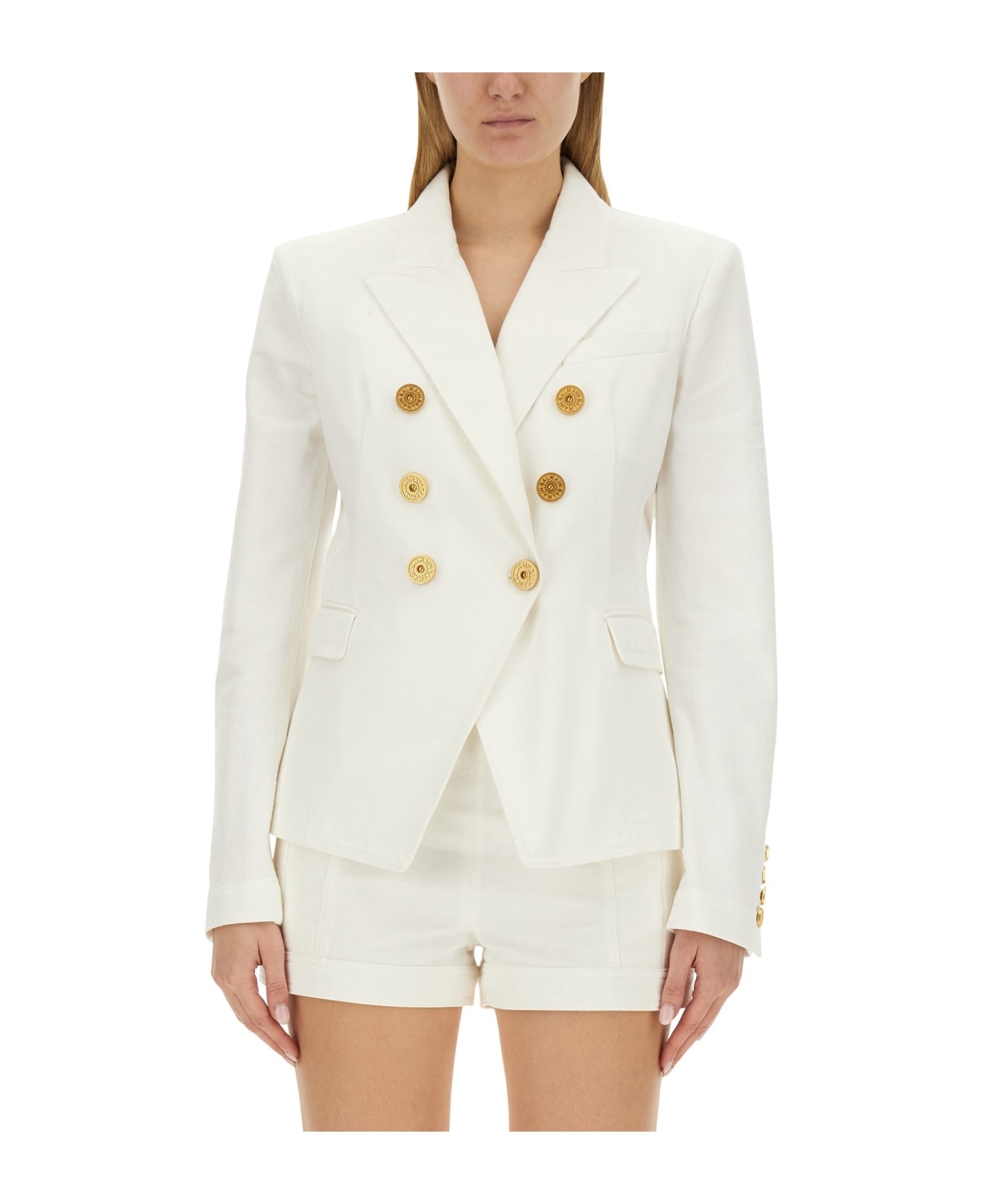 ジャケット BALMAIN SS24 SIX-BUTTON JACKET (CF1SG170_DB690FA) Balmain Six-button Jacket | italist | REVERSIBLE