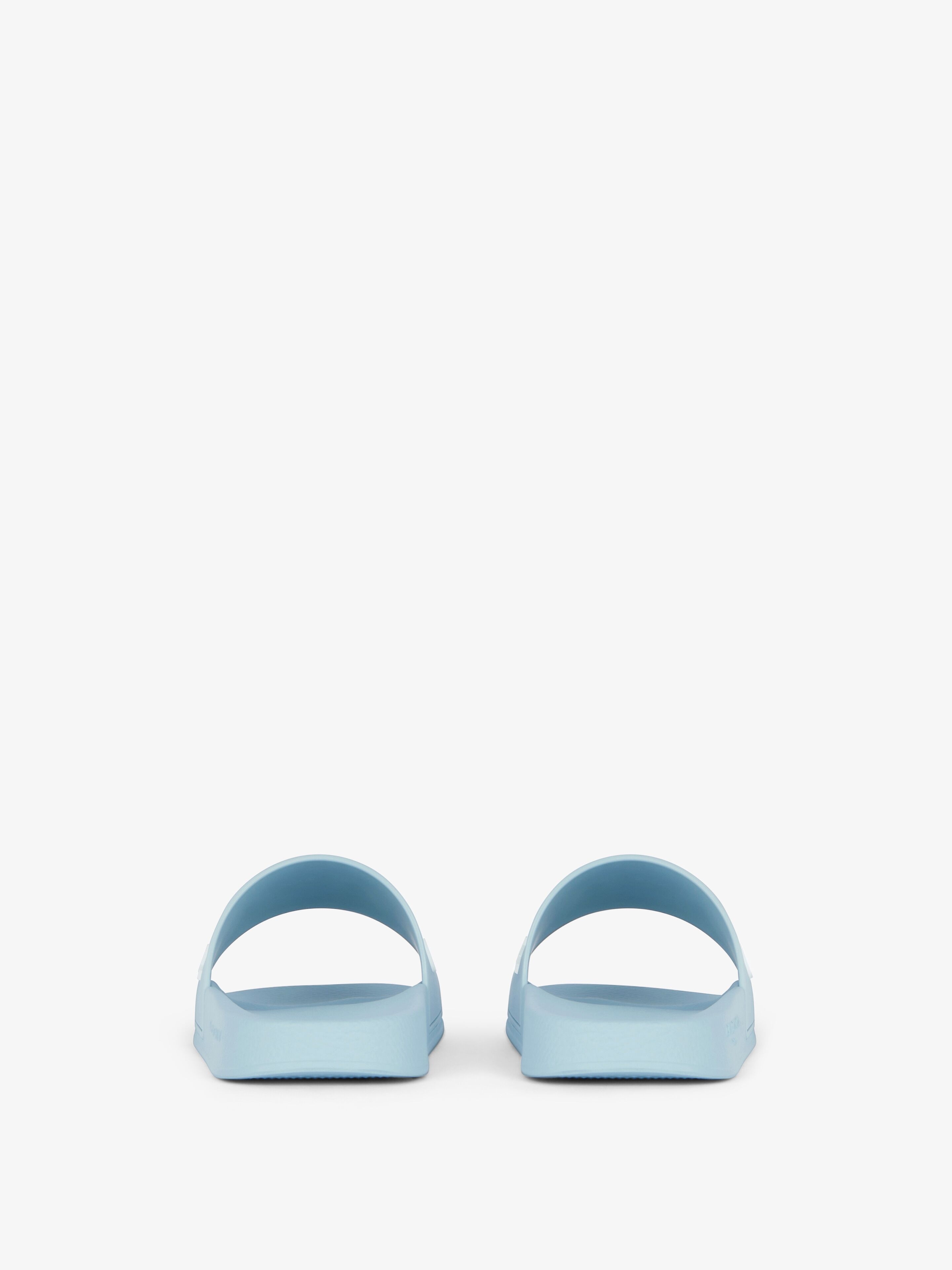 SLIDE FLAT SANDALS IN RUBBER - 7