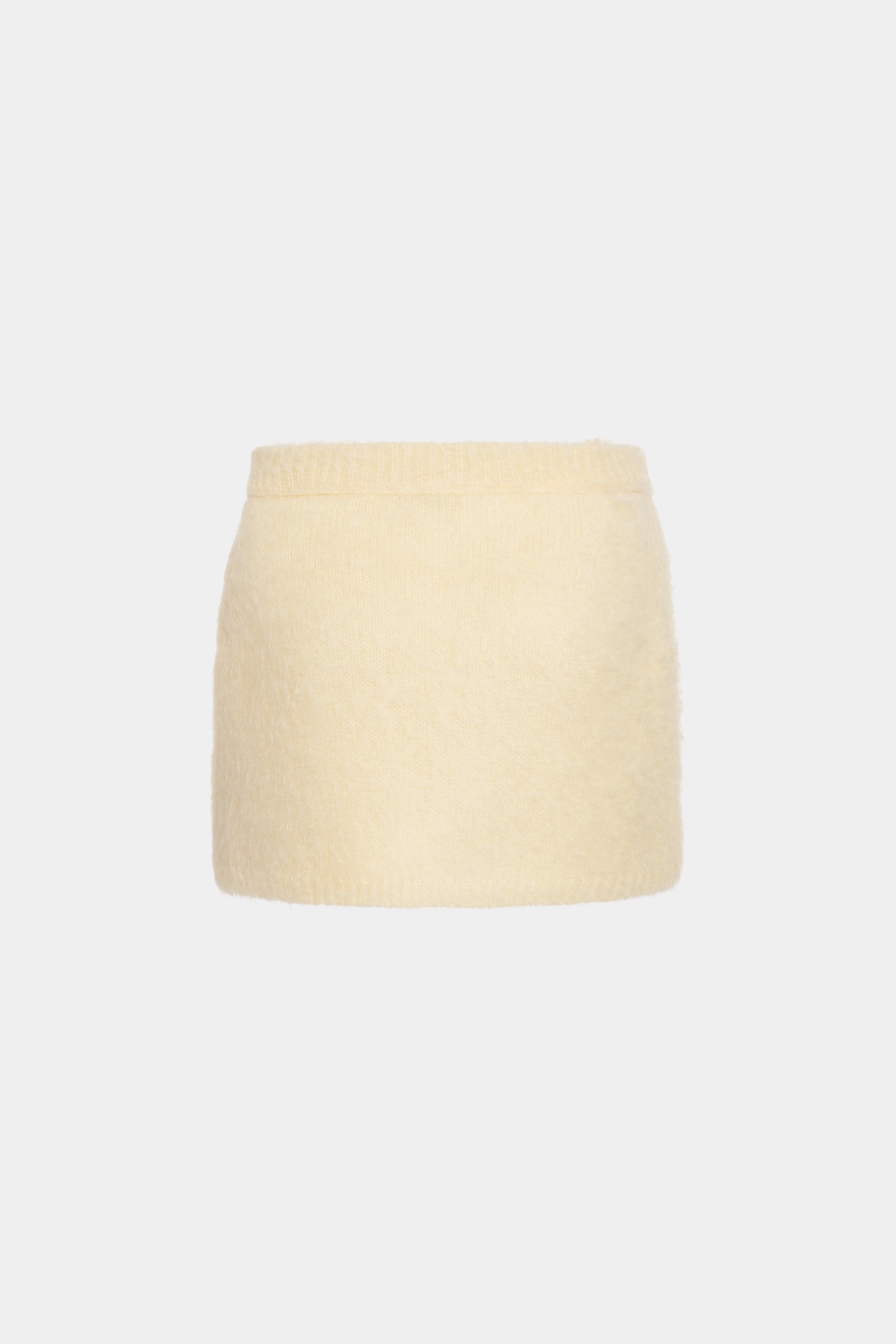 CARDED MOHAIR MINI SKIRT - 2