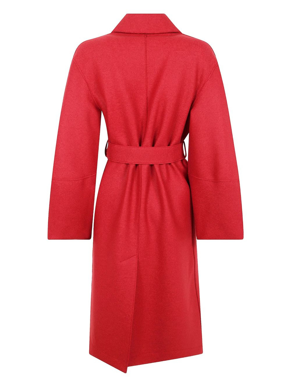 belted wool coat - 2