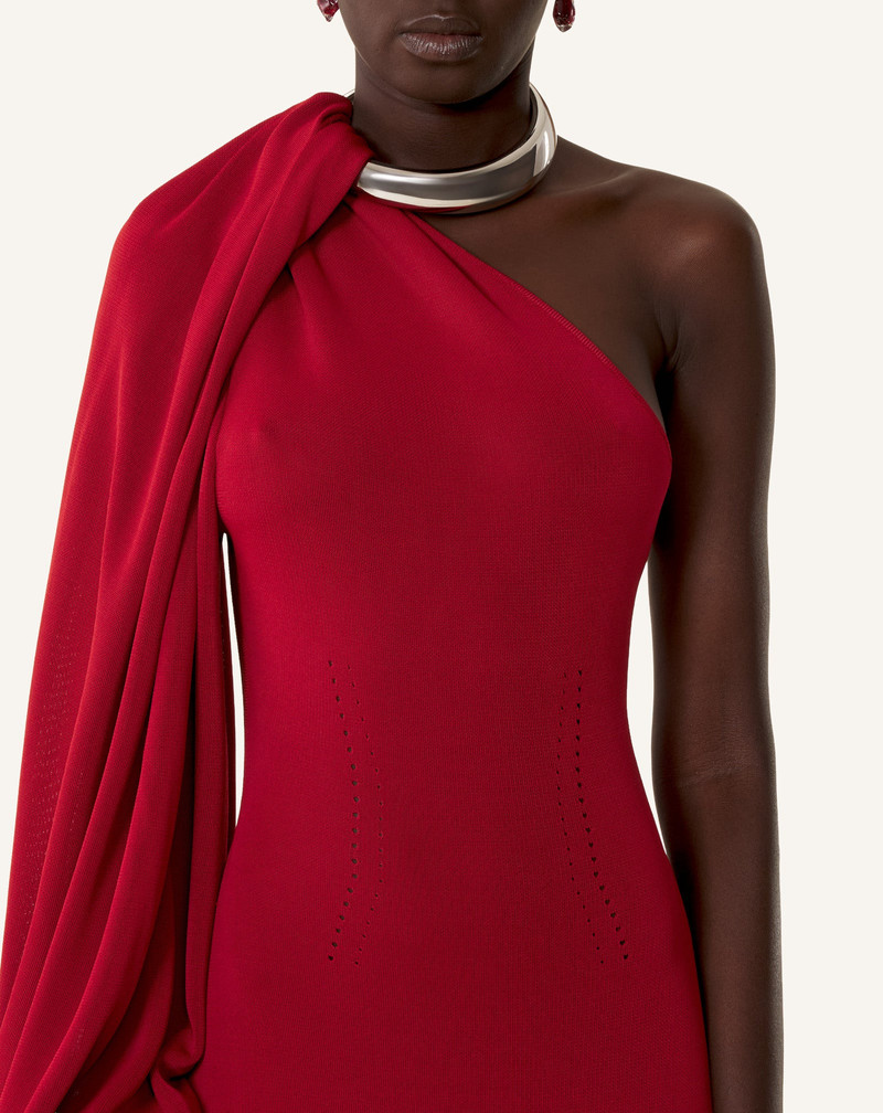 ASYMMETRICAL CHOKER DRESS IN VISCOSE 5