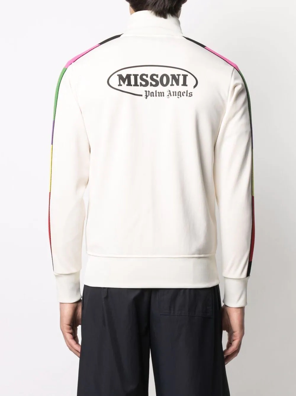 x Missoni Sport logo print contrast trim track jacket - 5