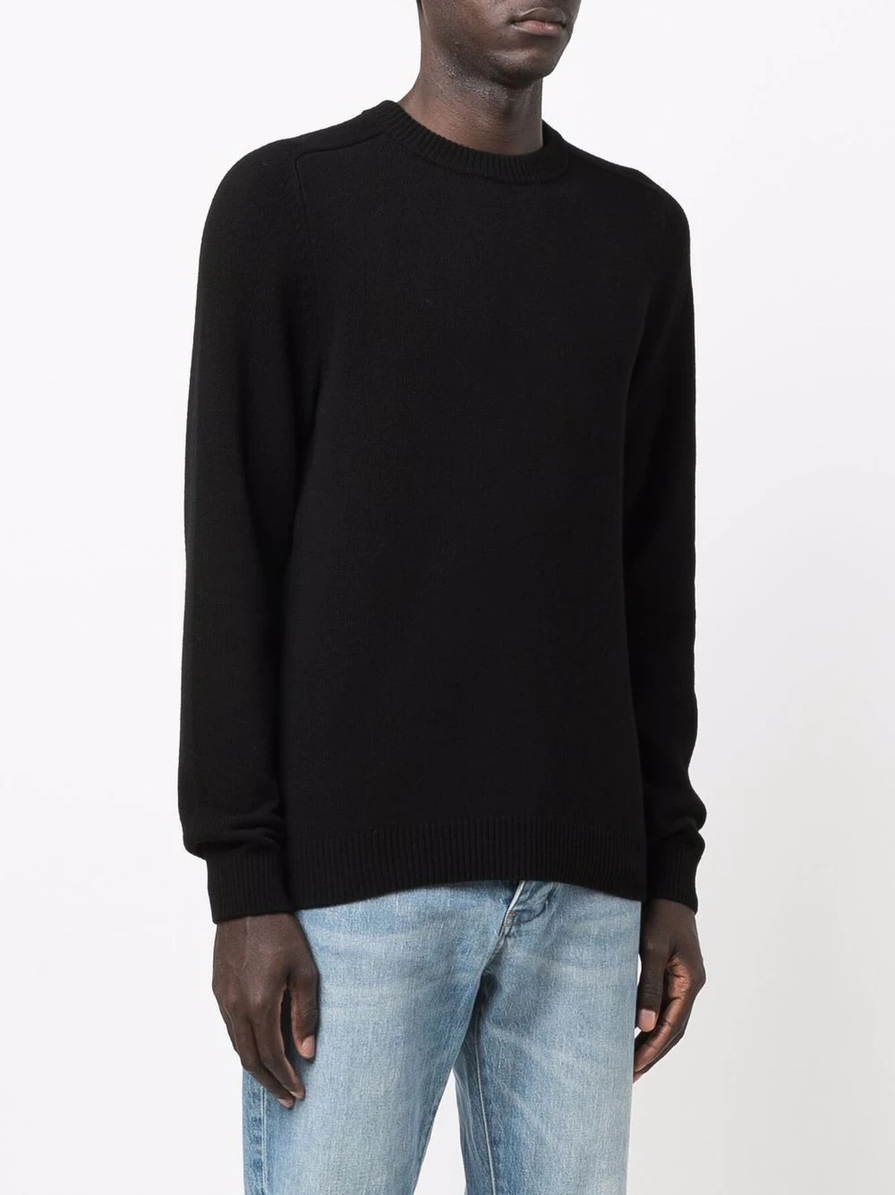 rear-logo wool-cashmere jumper - 3