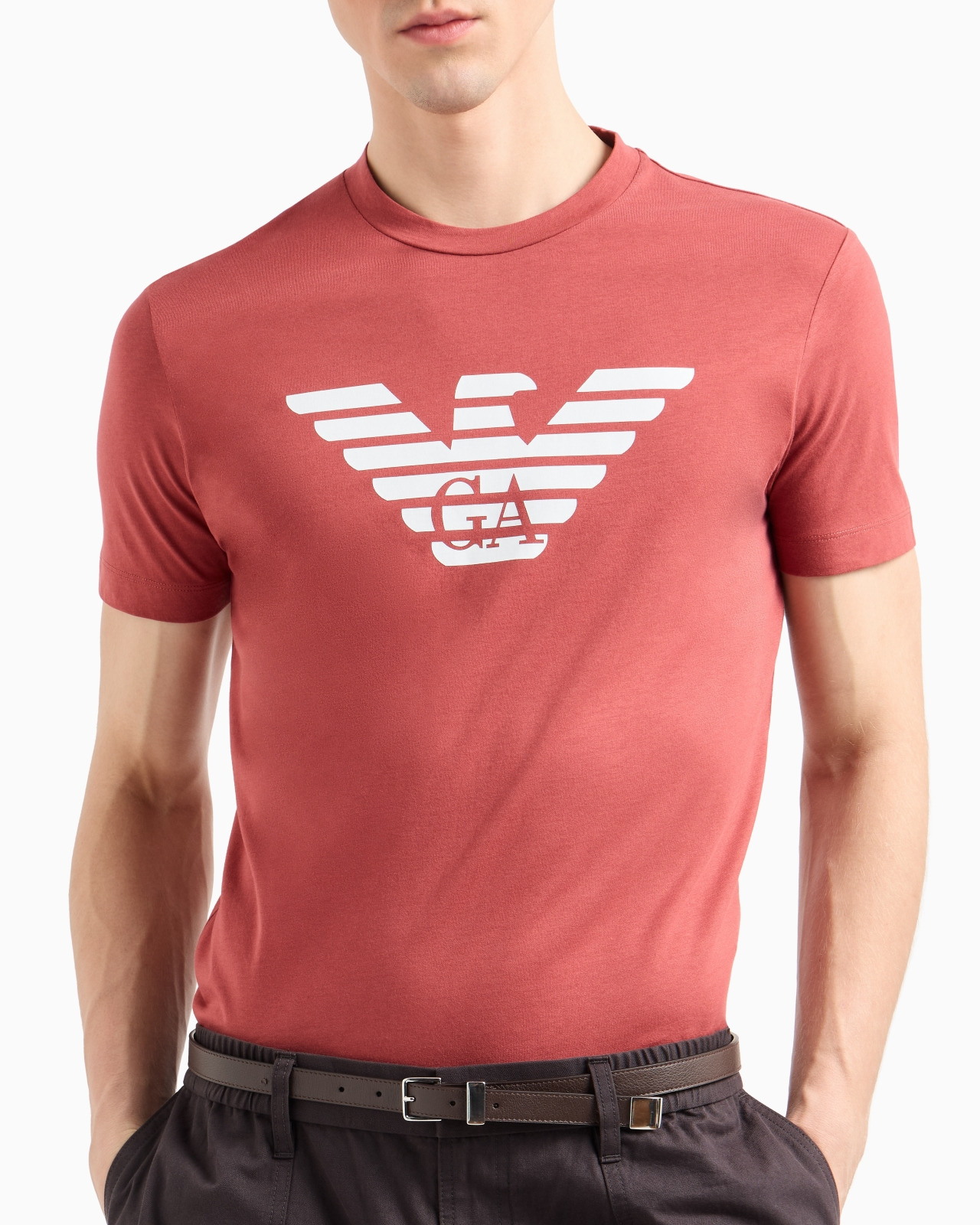 PIMA-JERSEY T-SHIRT WITH LOGO PRINT - 5
