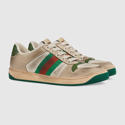 GUCCI Women's Screener leather sneaker outlook