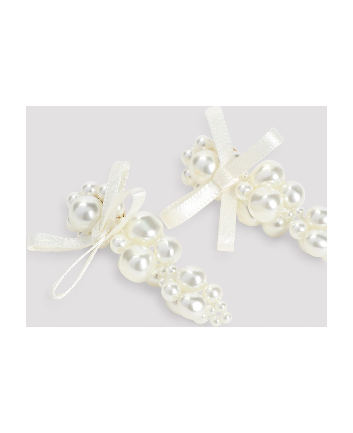 Petit Bow Detail Cluster Earrings - 5
