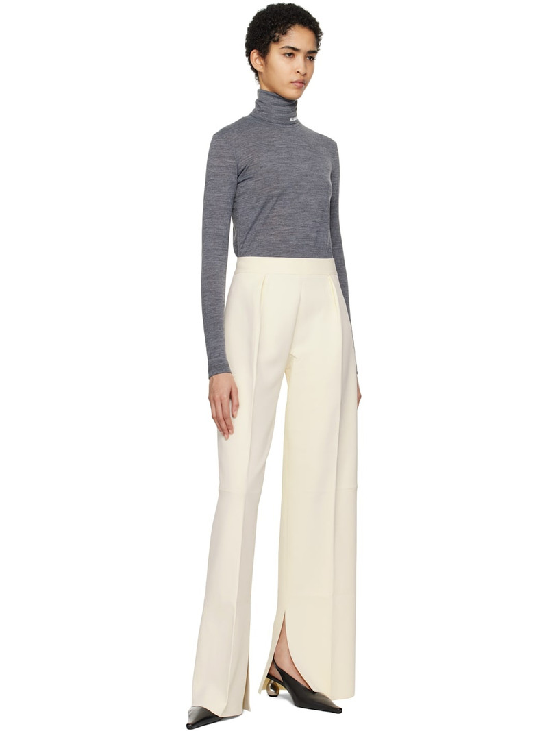 Jil Sander Off-White Superfine Viscose Knit Trousers outlook